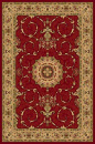 Российский прямоугольный ковёр d034 RED