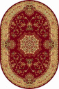 Российский овальный ковёр d037 RED