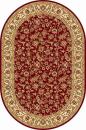 Российский овальный ковёр d155 RED