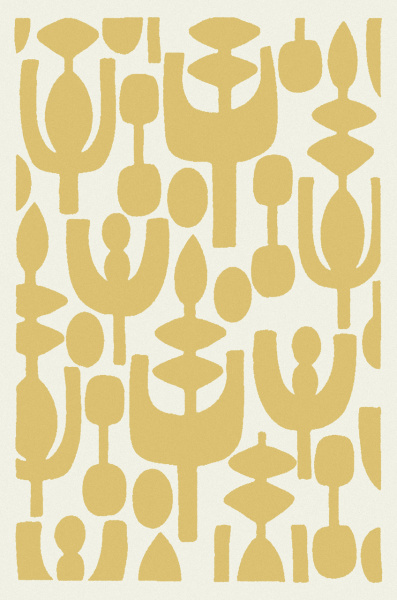Российский прямоугольный ковёр L068 CREAM-YELLOW