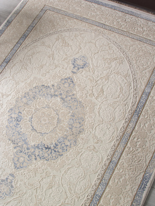 Турецкий прямоугольный ковёр 30950D CREAM / CREAM