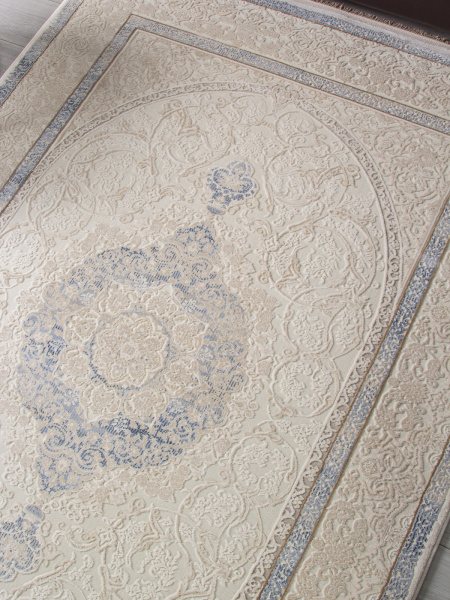 Турецкий прямоугольный ковёр 30950D CREAM / CREAM