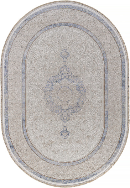 Турецкий овальный ковёр 30950U CREAM / CREAM