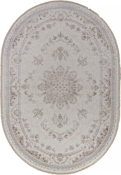 Турецкий овальный ковёр 35760Z CREAM / CREAM