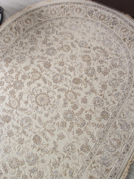 Турецкий овальный ковёр 35826Z CREAM / BEIGE