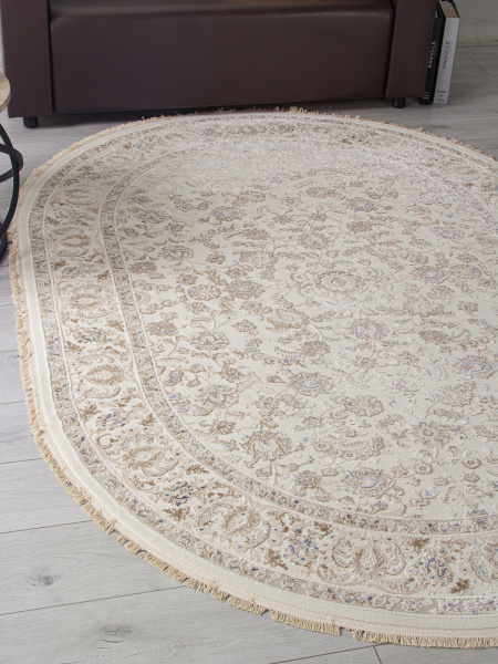 Турецкий овальный ковёр 35826Z CREAM / BEIGE