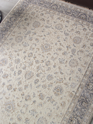 Турецкий прямоугольный ковёр 35831A CREAM / L.GREY