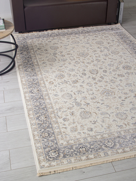 Турецкий прямоугольный ковёр 35831A CREAM / L.GREY
