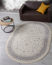 Турецкий овальный ковёр 35831Z CREAM / L.GREY