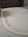 Турецкий овальный ковёр 35897Y CREAM / CREAM
