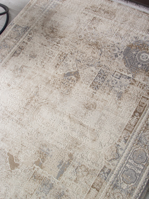 Турецкий прямоугольный ковёр 35905A CREAM / CREAM