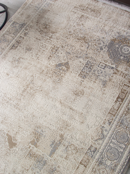 Турецкий прямоугольный ковёр 35905A CREAM / CREAM