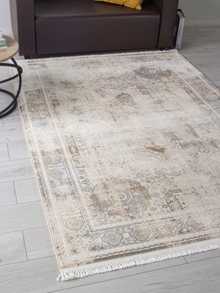 Турецкий прямоугольный ковёр 35905A CREAM / CREAM