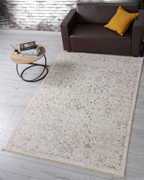 Турецкий прямоугольный ковёр 35981A CREAM / CREAM