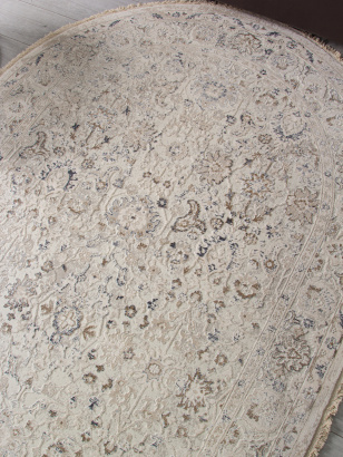 Турецкий овальный ковёр 35981Z CREAM / CREAM