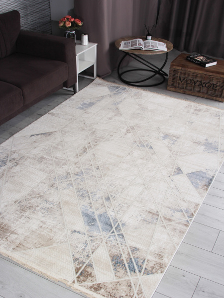Турецкий прямоугольный ковёр 35991A BEIGE / CREAM