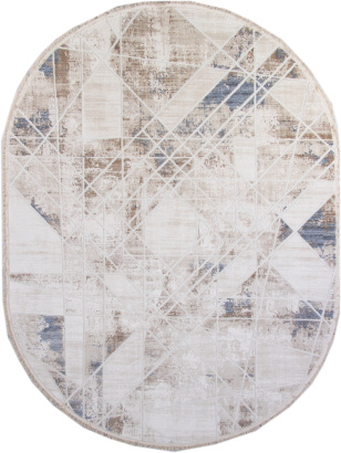 Турецкий овальный ковёр 35991Z BEIGE / CREAM