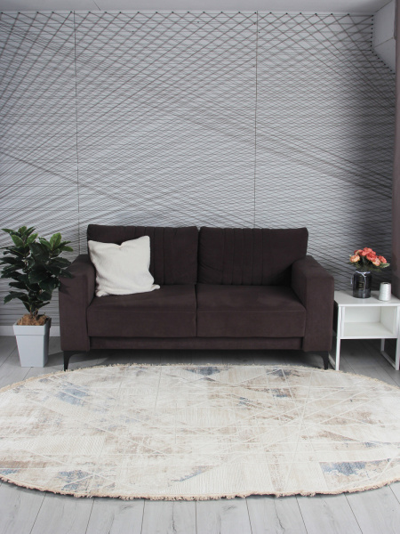 Турецкий овальный ковёр 35991Z BEIGE / CREAM