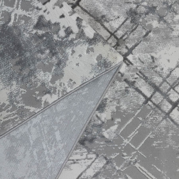 Турецкий прямоугольный ковёр  A4207A GREY/D.GREY