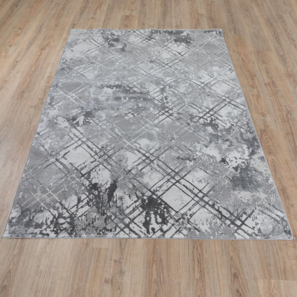 Турецкий прямоугольный ковёр  A4207A GREY/D.GREY