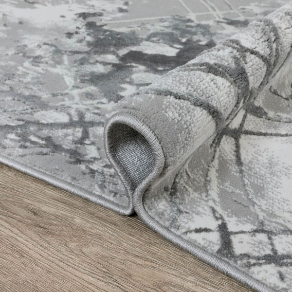 Турецкий прямоугольный ковёр  A4207A GREY/D.GREY