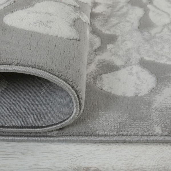 Турецкий прямоугольный ковёр  AA214A IVORY/L.GREY