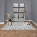 Турецкий прямоугольный ковёр  AA214A IVORY/L.GREY