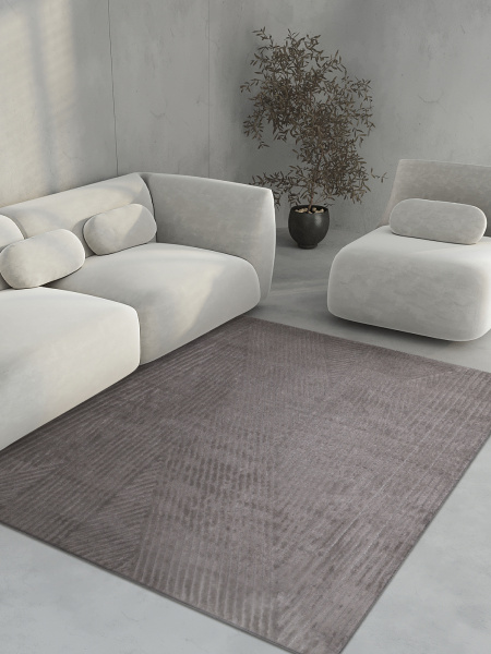 Турецкий прямоугольный ковёр LT907AG GREY / GREY