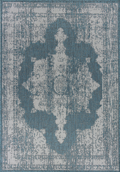 Российский прямоугольный ковёр s129 BLUE