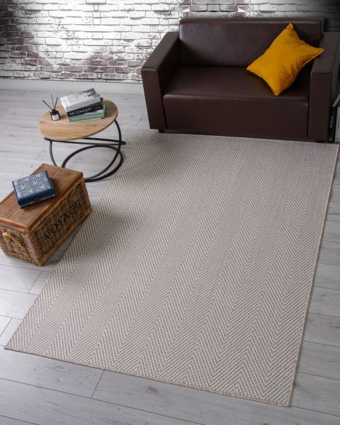 Российский прямоугольный ковёр S156 BEIGE