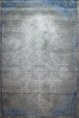 Турецкий прямоугольный ковёр W9738-L.GREY/L.BLUE