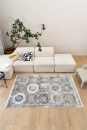 Турецкий прямоугольный ковёр 8808A BEIGE / GREY