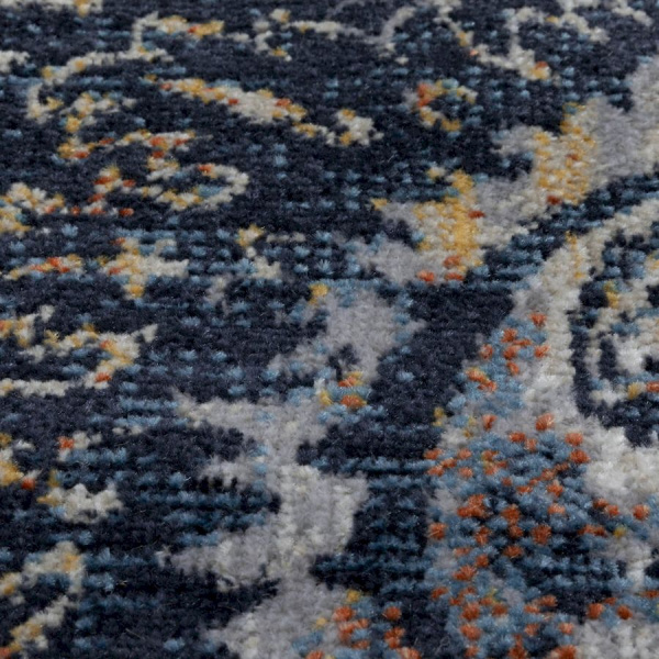 Турецкий прямоугольный ковёр  00109B BLUE/BLUE