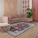 Турецкий прямоугольный ковёр  00547A RED/L.GREY