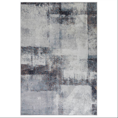 Турецкий прямоугольный ковёр  00582A L.GREY/M.GREY