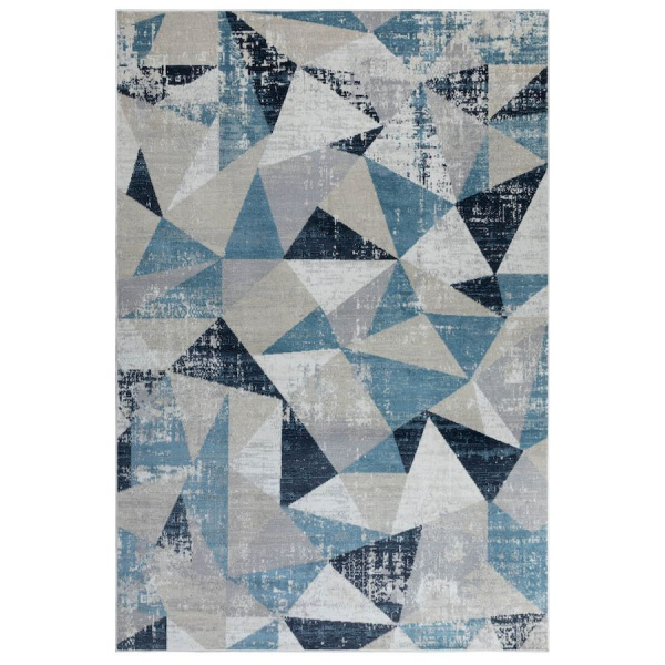 Турецкий прямоугольный ковёр  007989A L.GREY/L.BLUE