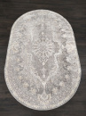 Казахстанский овальный ковёр Q700A,Grey/Grey