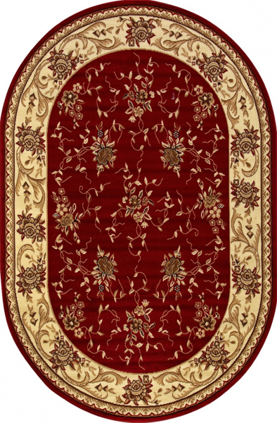 Российский овальный ковёр 5455 RED