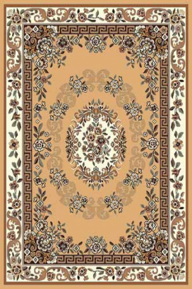 Российский прямоугольный ковёр d030 BEIGE