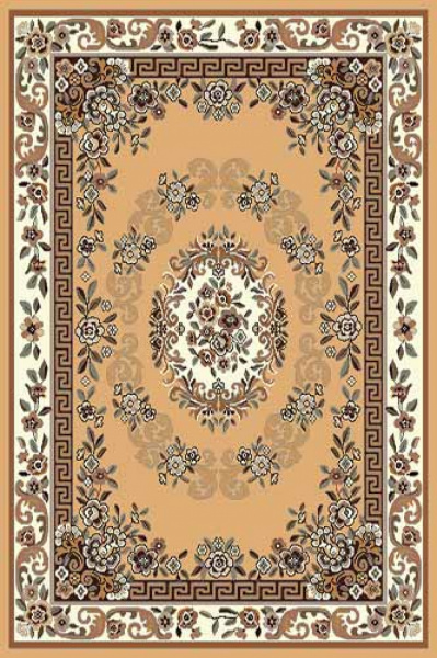 Российский прямоугольный ковёр d030 BEIGE