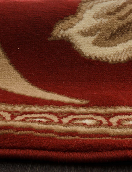 Российский овальный ковёр d187 RED