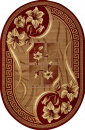 Российский овальный ковёр d187 RED