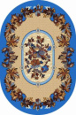 Российский овальный ковёр LISTIK-5 NAVY