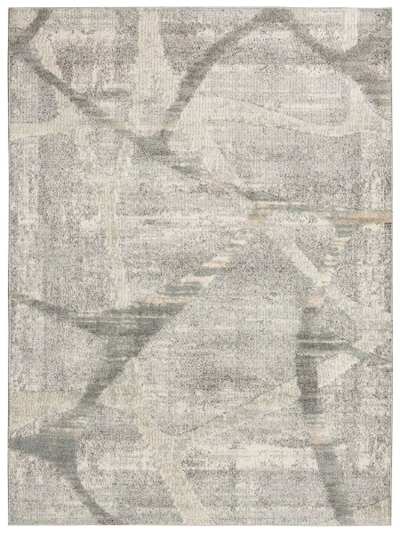 Турецкий прямоугольный ковёр 7813A DARK GREY - L.GREY