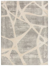 Турецкий прямоугольный ковёр 7813A  WHITE - L.GREY