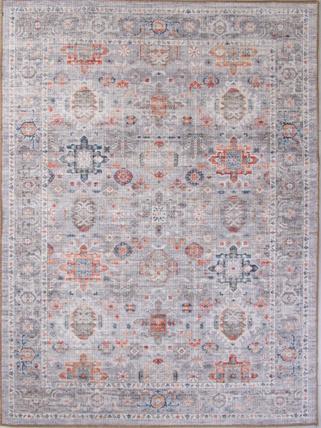 Турецкий прямоугольный ковёр AB805A BEIGE / MULTI