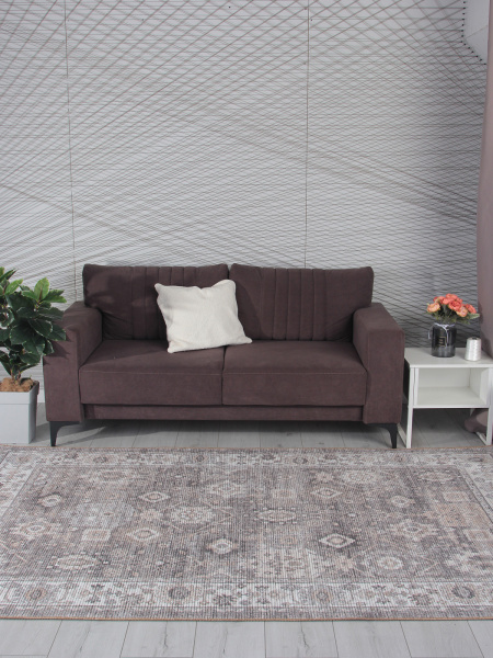 Турецкий прямоугольный ковёр AB809B D.BEIGE