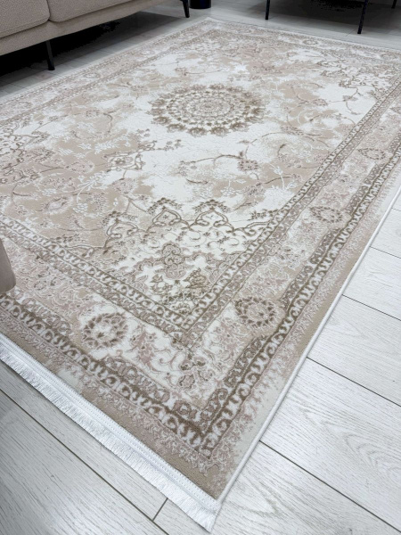 Турецкий прямоугольный ковёр PB02M LIGHT BEIGE