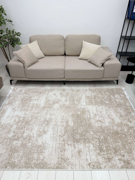 Турецкий прямоугольный ковёр PT62T LIGHT BEIGE