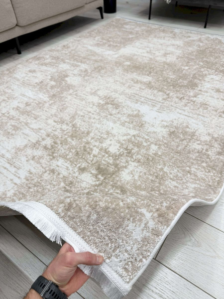 Турецкий прямоугольный ковёр PT62T LIGHT BEIGE